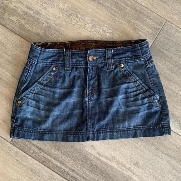 Quality X2 Dresses & Skirts - Y2K DENIM MINI SKIRT